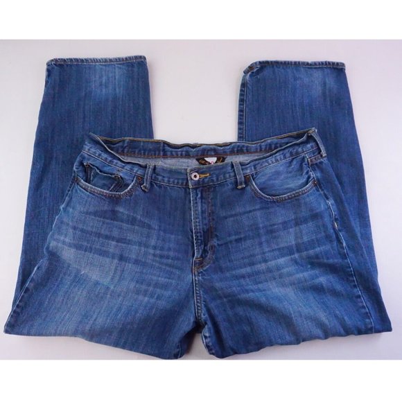 Men's Size 40 Short Inseam Lucky Brand Ol Regatta Blue Denim Jeans - Picture 1 of 6